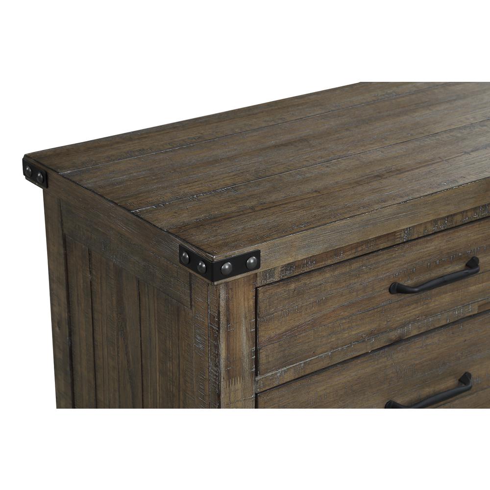 Furniture Galleon Solid Wood Nightstand in Walnut. Picture 5