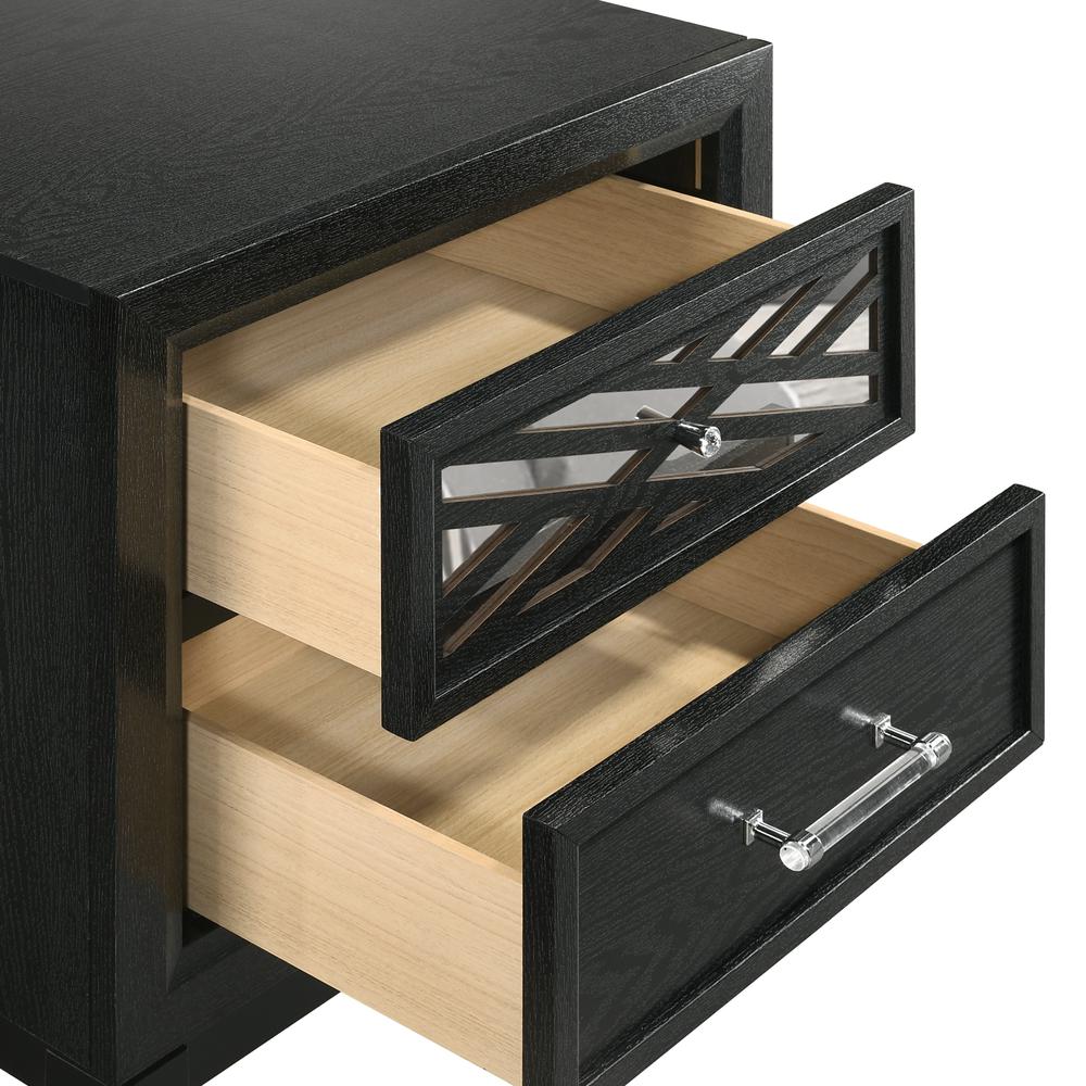Obsidian Nightstand-Black. Picture 6