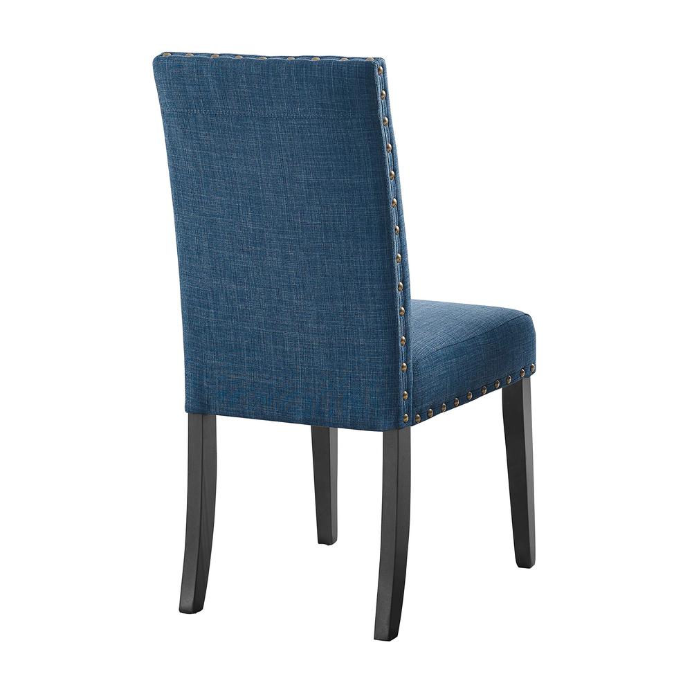 Crispin Marine Blue Solid Wood Dining Chair (Set of 4). Picture 3
