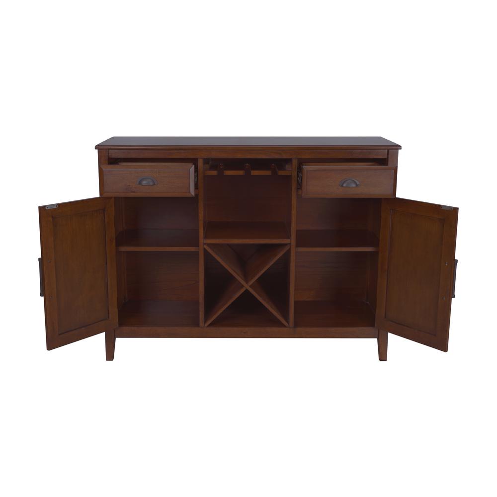 Furniture Bixby Traditional Solid Wood Server in Brown. Picture 4