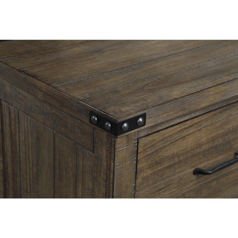 Furniture Galleon 7-Drawer Solid Wood Dresser in Walnut. Picture 6
