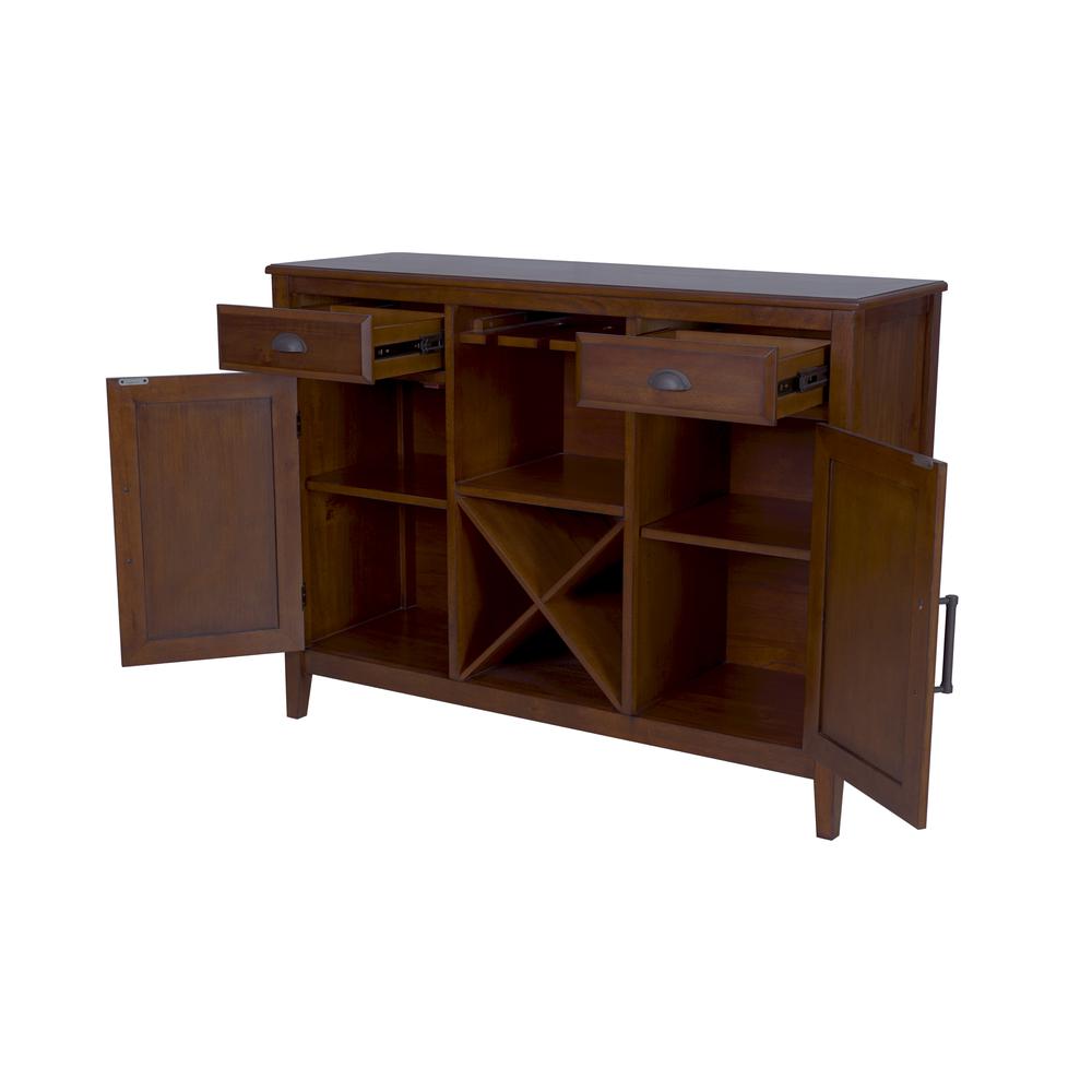 Furniture Bixby Traditional Solid Wood Server in Brown. Picture 5