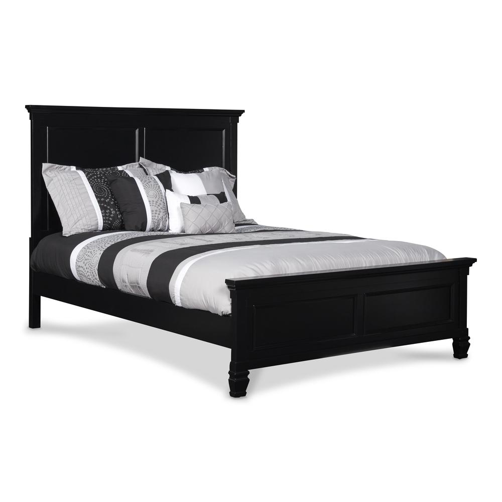 Furniture Tamarack 3/3 Solid Wood Twin Bed in Black. Picture 1