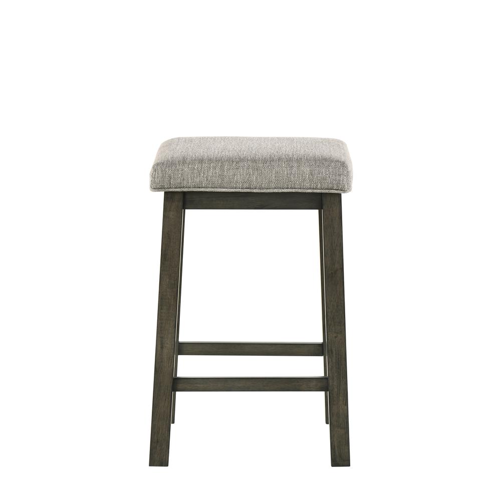 Furniture Churon 25" Contemporary Wood Bar Stool in Gray (Set of 2). Picture 4