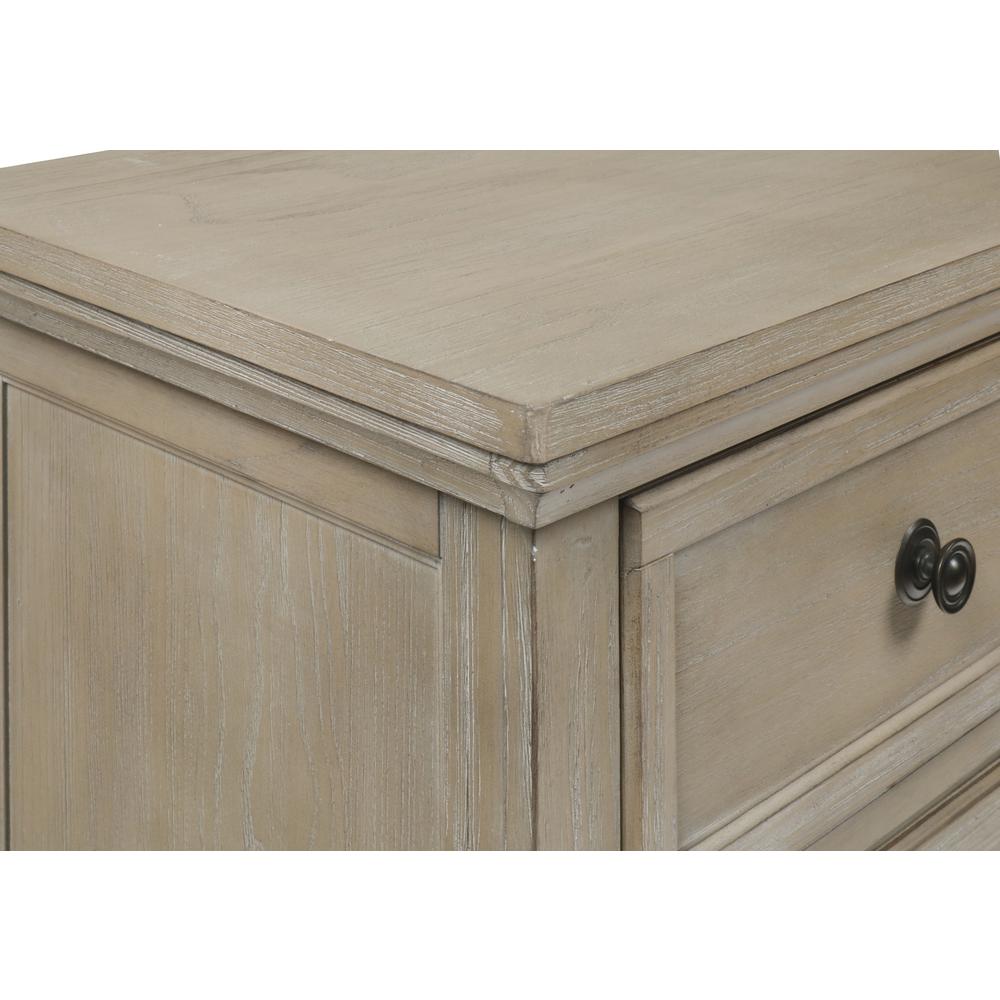 Furniture Allegra Solid Wood Engineered Wood Dresser in Pewter. Picture 5