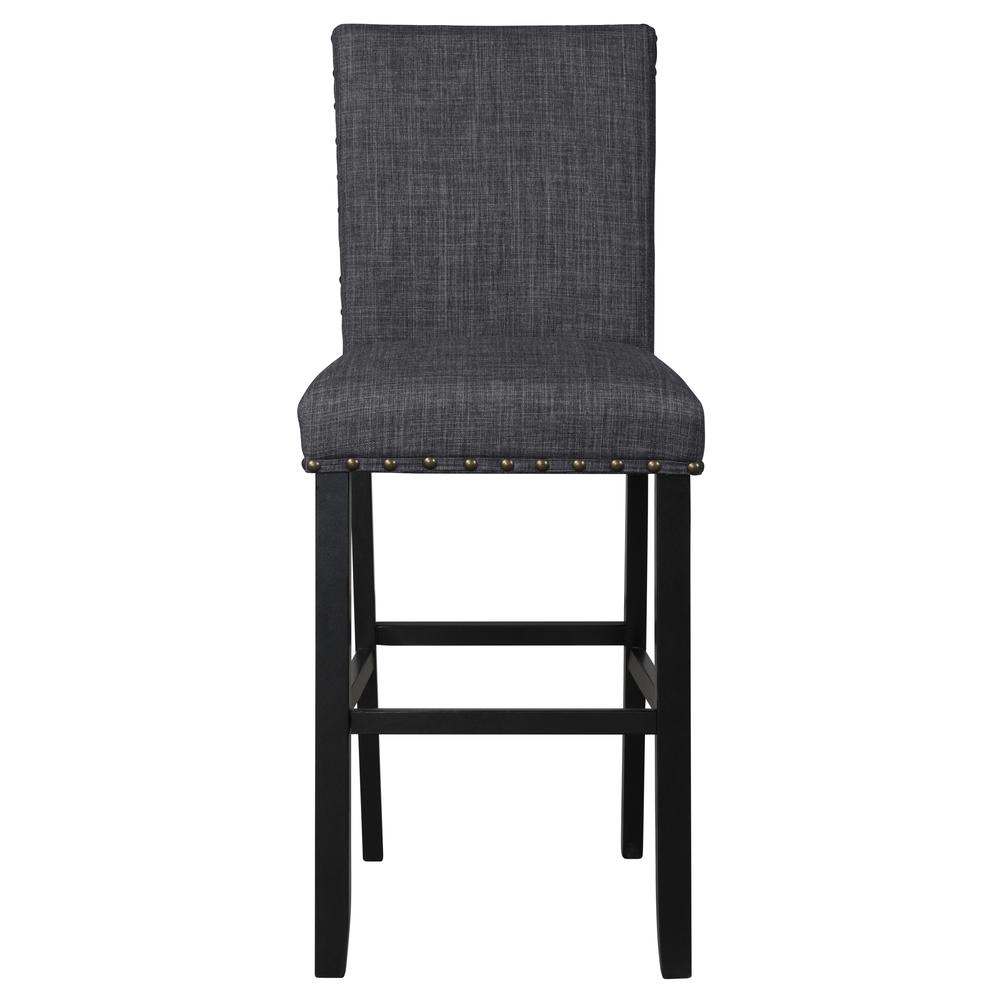 Furniture Crispin Solid Wood 29" Barstool - Granite Gray (Set of 2). Picture 2