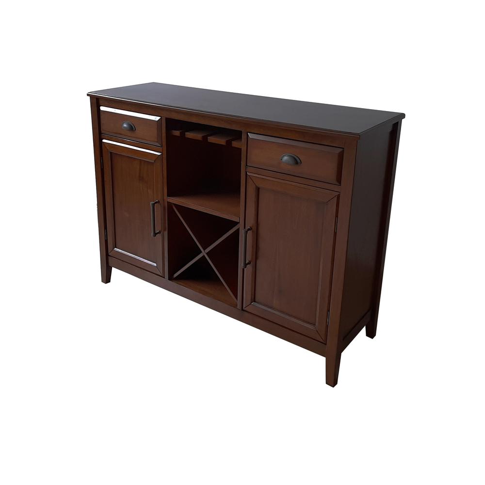 Furniture Bixby Traditional Solid Wood Server in Brown. Picture 1