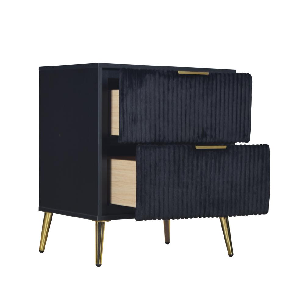 Kailani Nightstand- Black. Picture 4