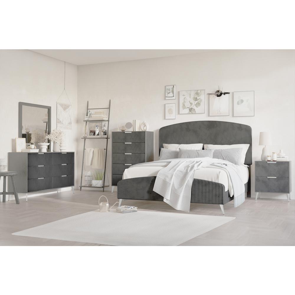 Kailani Nightstand- Gray. Picture 7