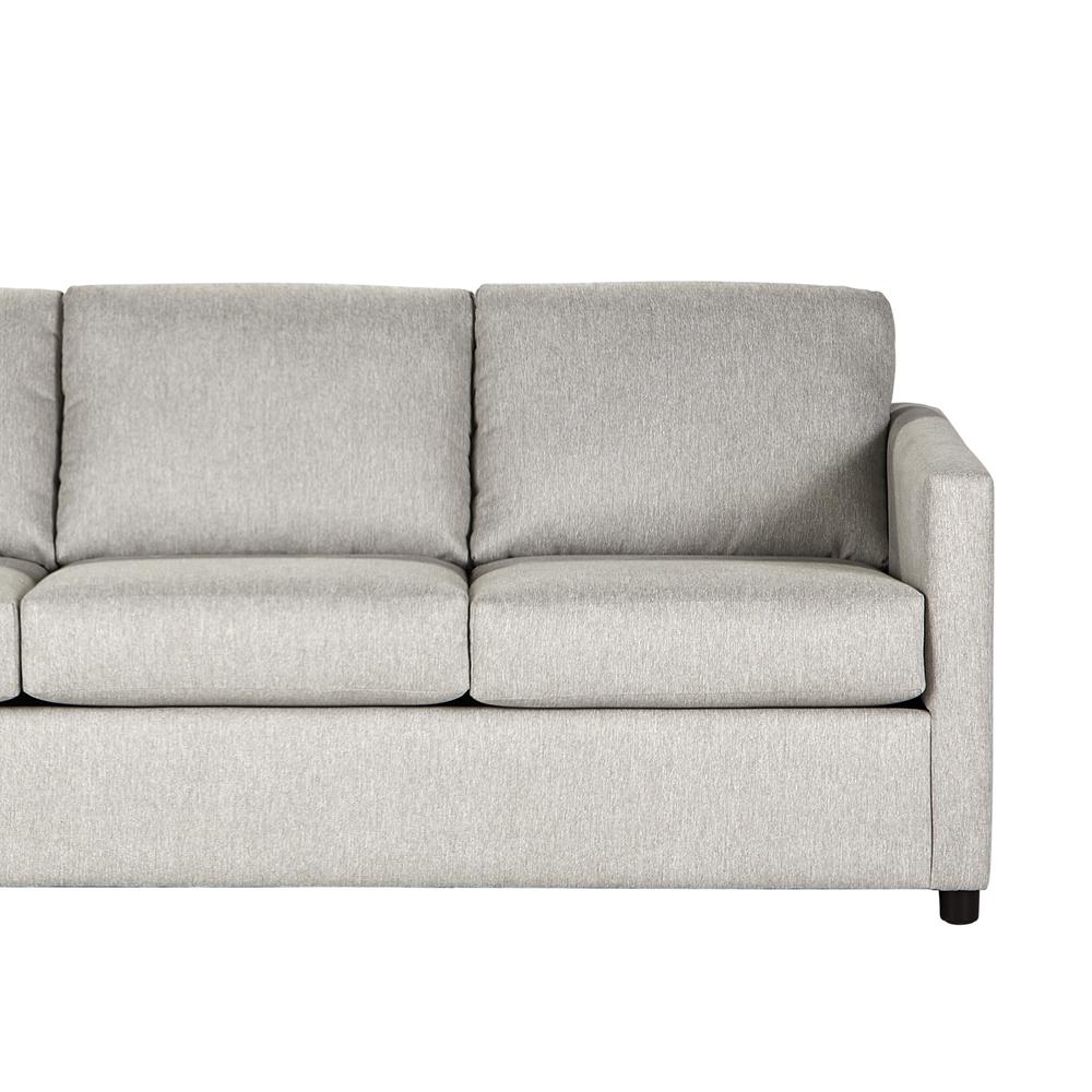 Elio Beige Polyester Fabric 3-seater Sofa Couch. Picture 2