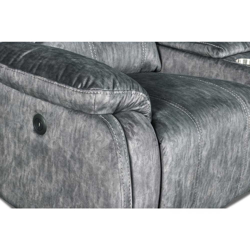 Furniture Tango Polyester Console Loveseat  Speaker in Shadow Gray. Picture 6