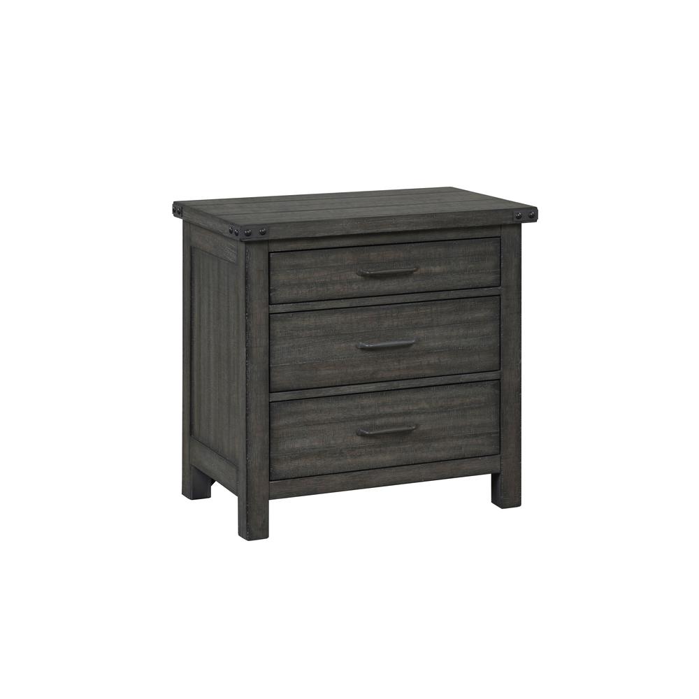 Galleon Nightstand-Gray. Picture 1