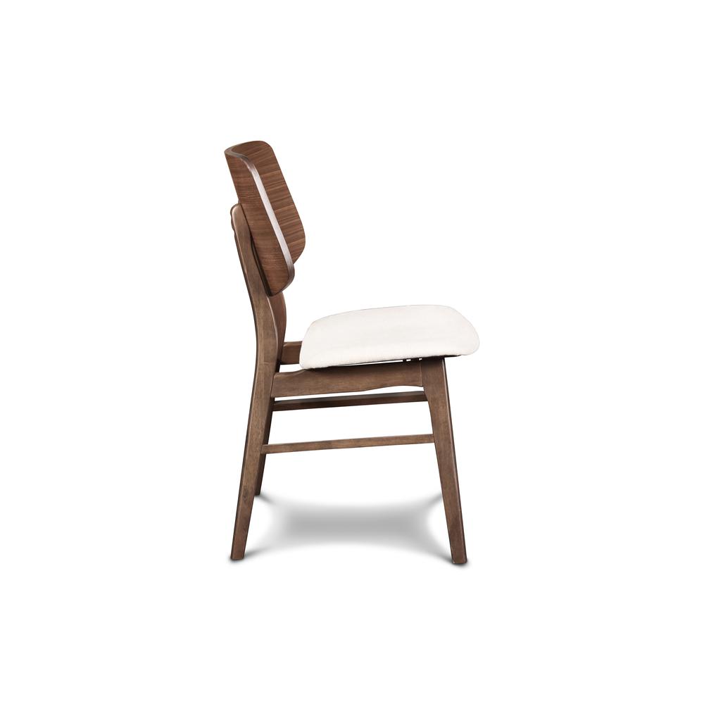 Furniture Oscar Solid Wood Dining Chair in Walnut (Set of 2). Picture 4
