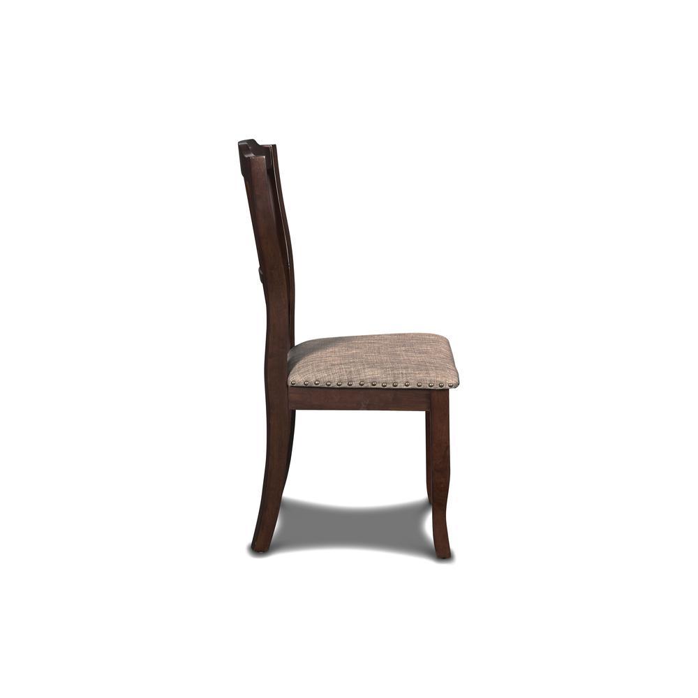 Furniture Bixby Solid Wood Dining Chairs in Espresso (Set of 2). Picture 3