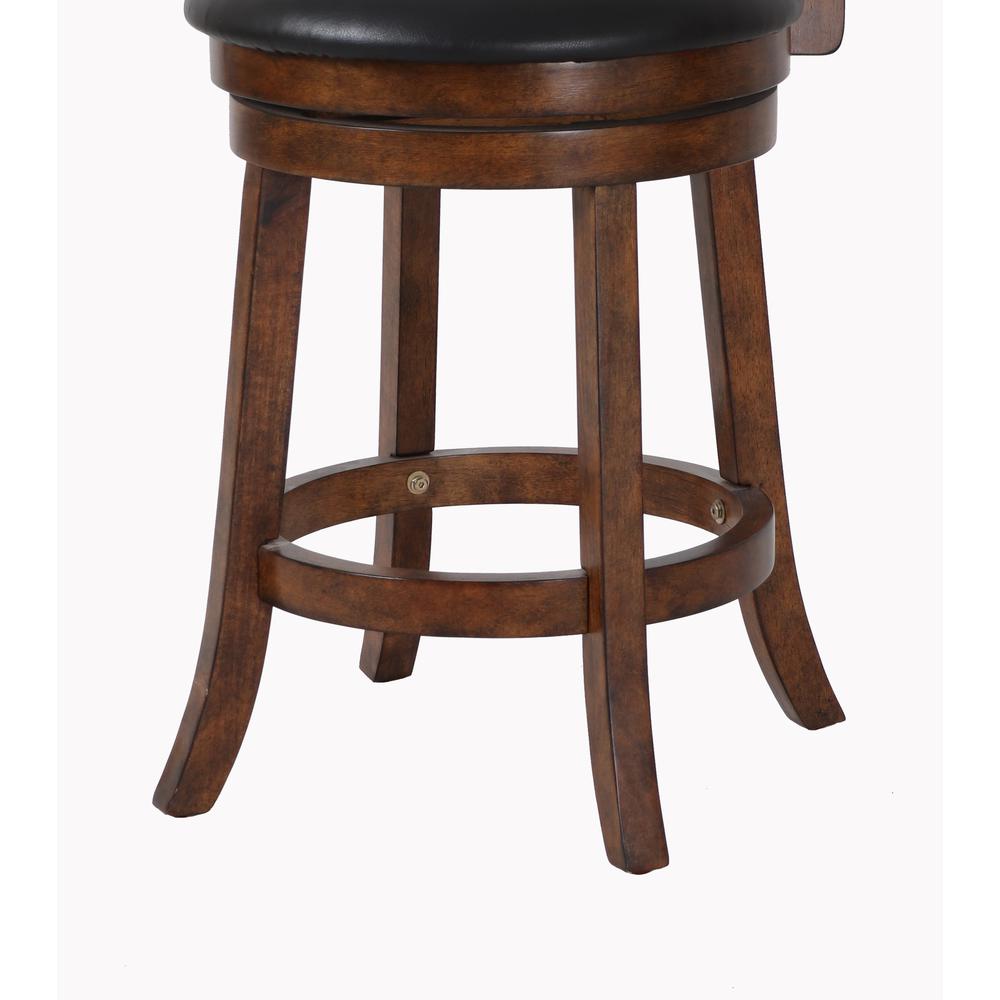 Furniture Bristol 24" Solid Wood Counter Stool in Brown. Picture 5