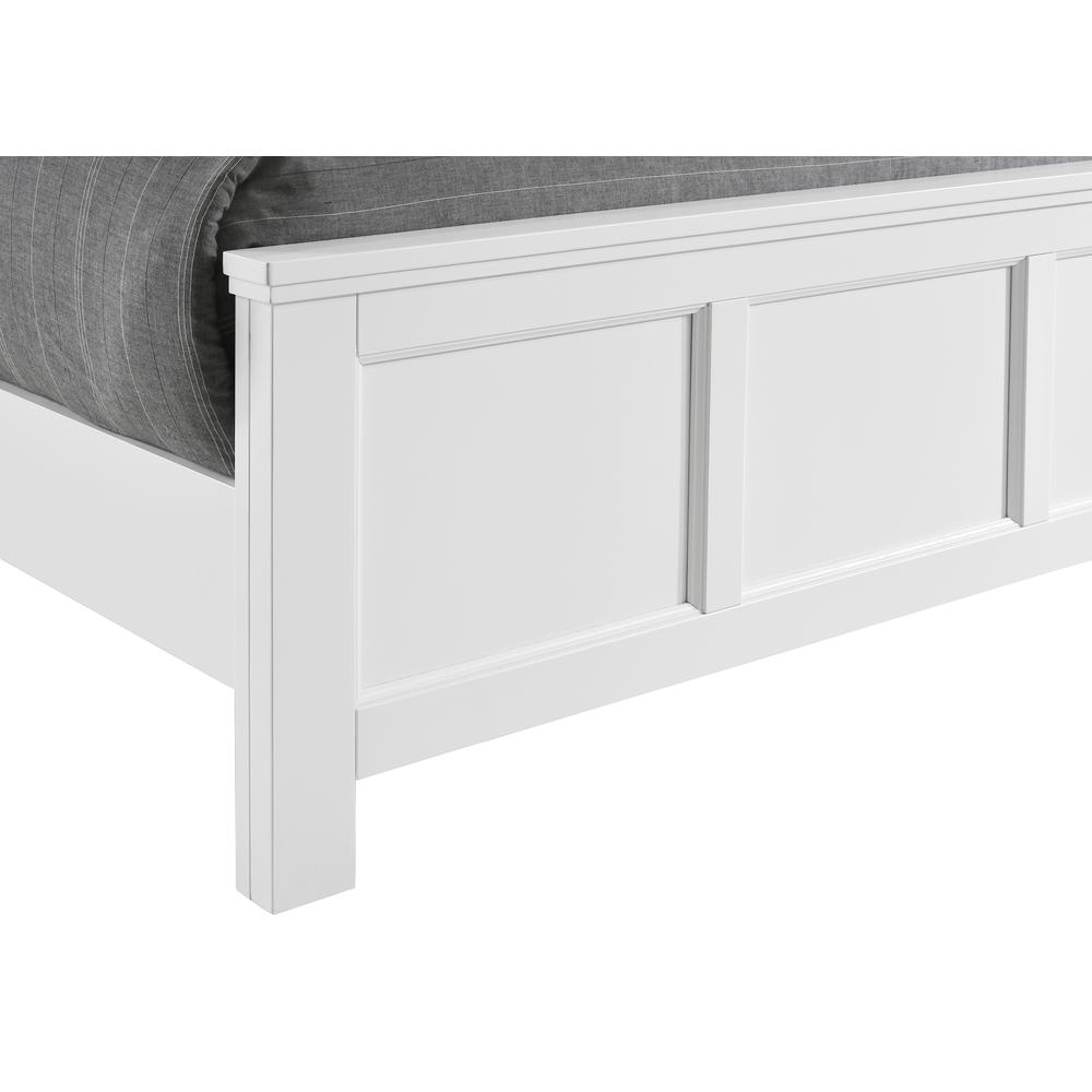 Furniture Andover Traditional Twin Size Wood Bed in White. Picture 5