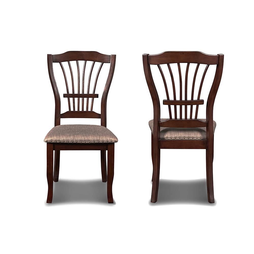 Furniture Bixby Solid Wood Dining Chairs in Espresso (Set of 2). Picture 6