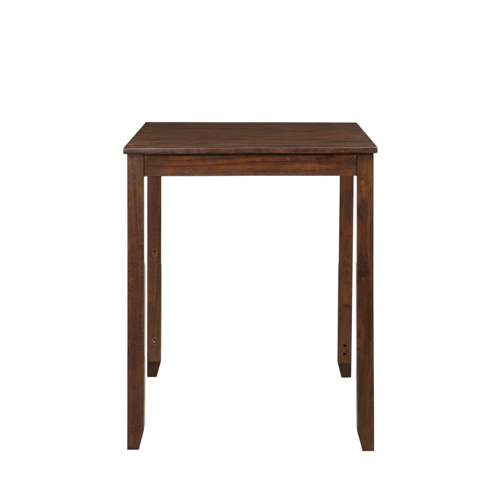Furniture Gia Solid Wood Counter Table 2 Chairs in Cherry Brown. Picture 11
