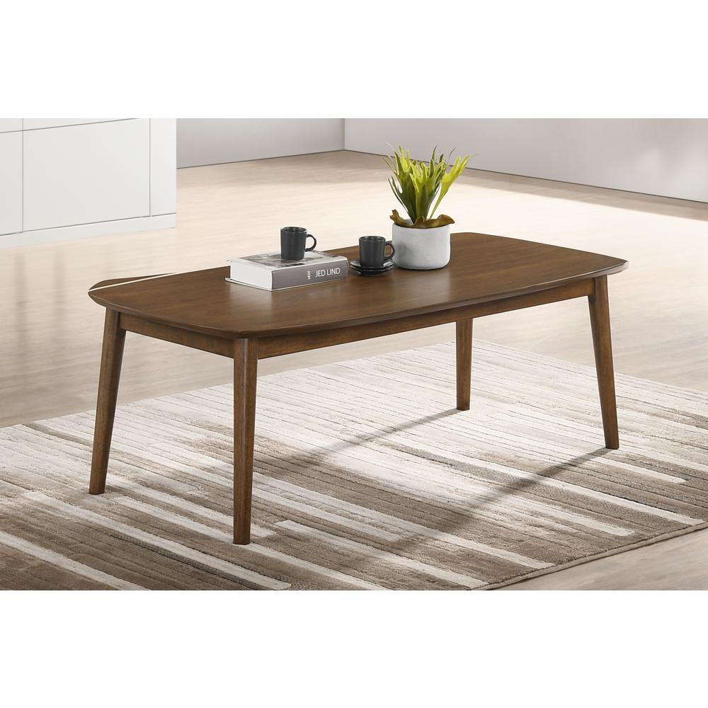 Furniture Felix Wood Coffee Table in Natural Walnut. Picture 5