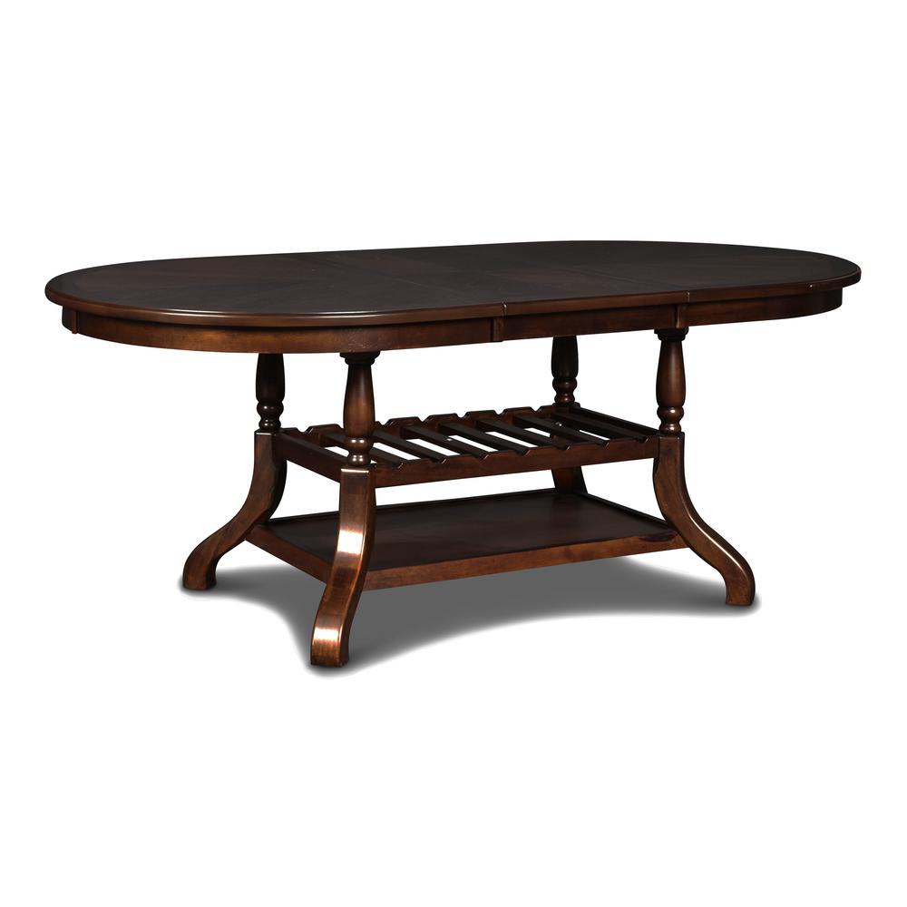 Furniture Bixby Contemporary Solid Wood Dining Table in Espresso. Picture 4