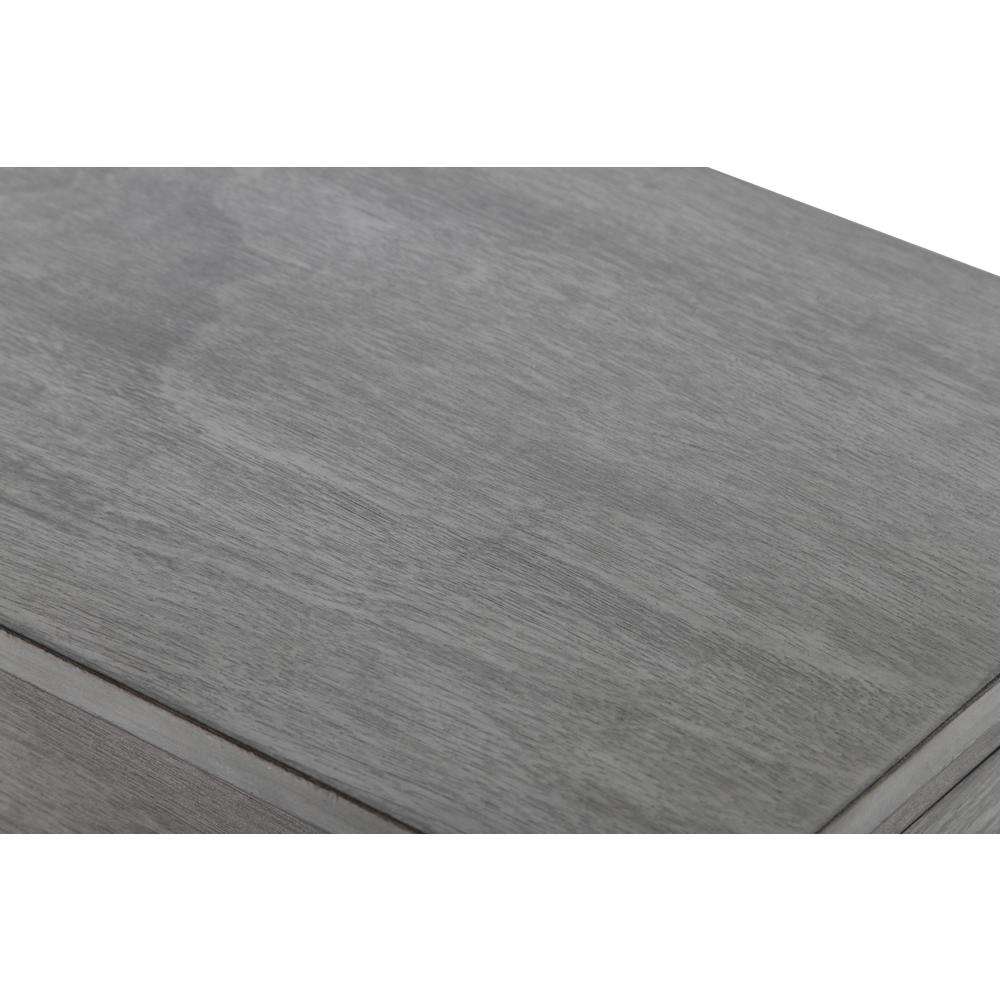 Furniture Noah 1-Drawer Faux Marble & Wood End Table in Gray. Picture 6
