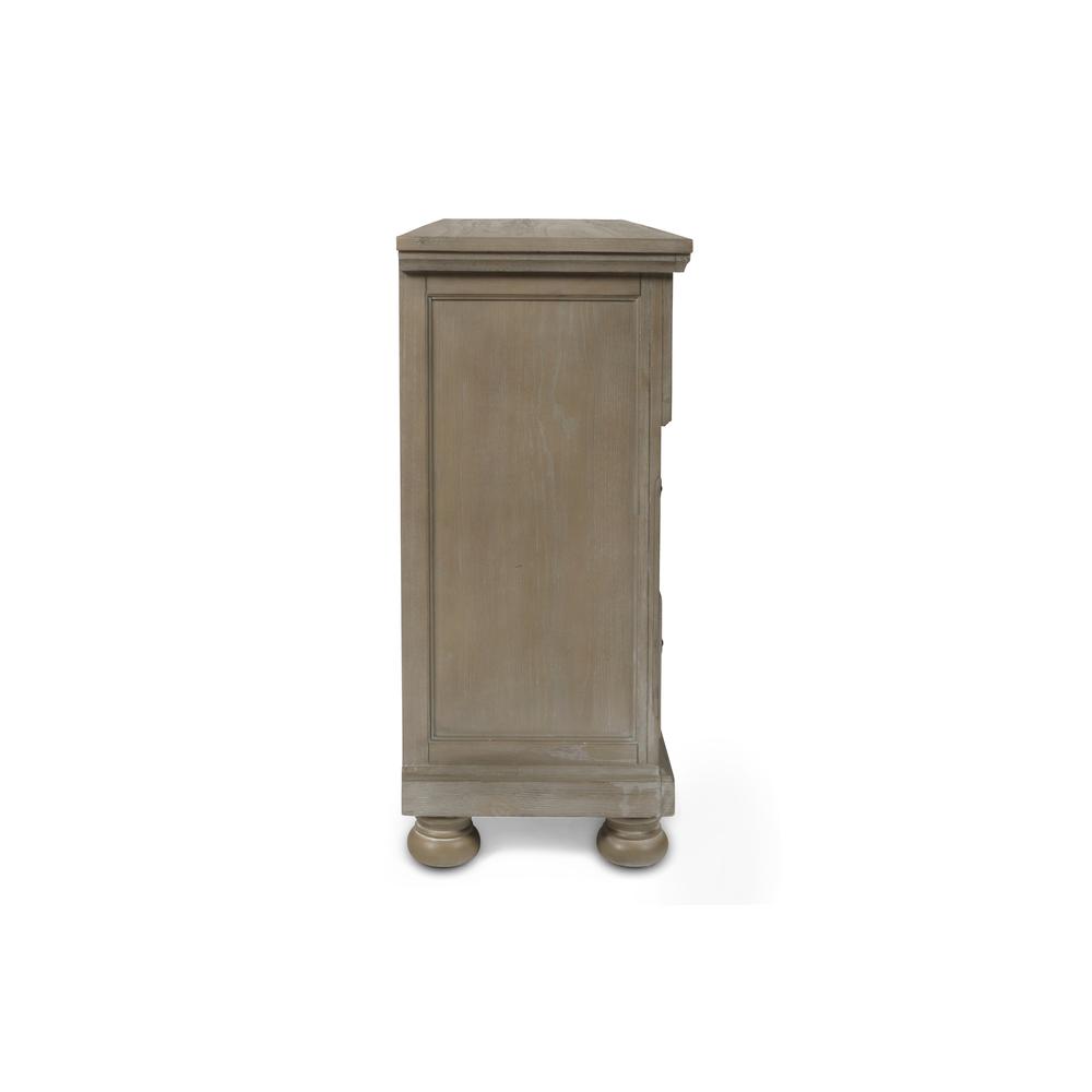 Furniture Allegra Solid Wood Engineered Wood Dresser in Pewter. Picture 4