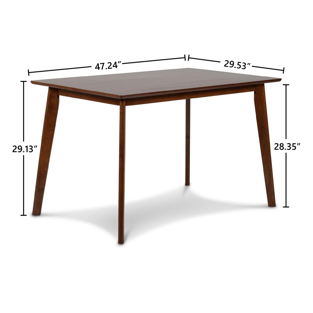 Furniture Morocco Rectangle Dining Table- Walnut. Picture 6