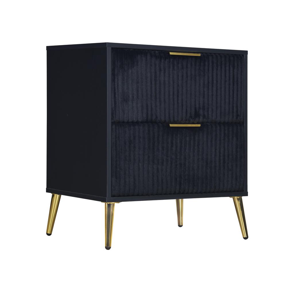 Kailani Nightstand- Black. Picture 1