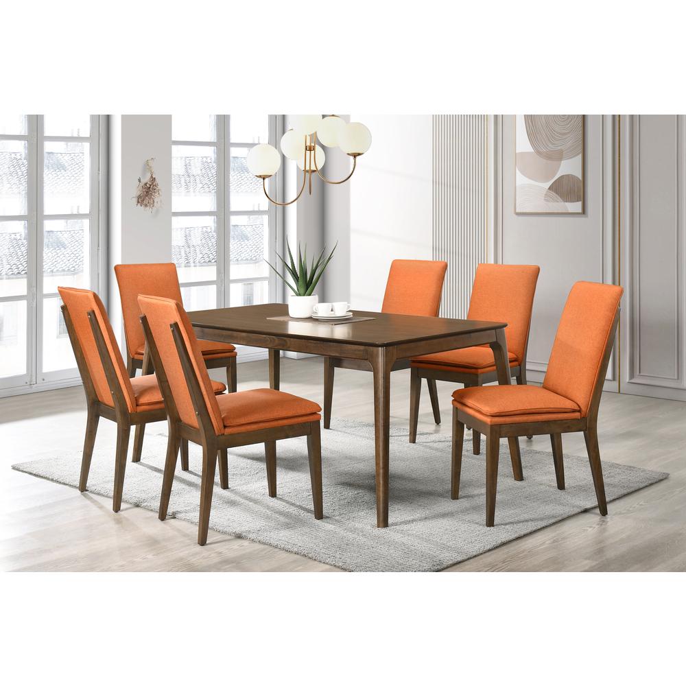 Maggie Dining Table W / 4 Terracotta Chairs. Picture 9