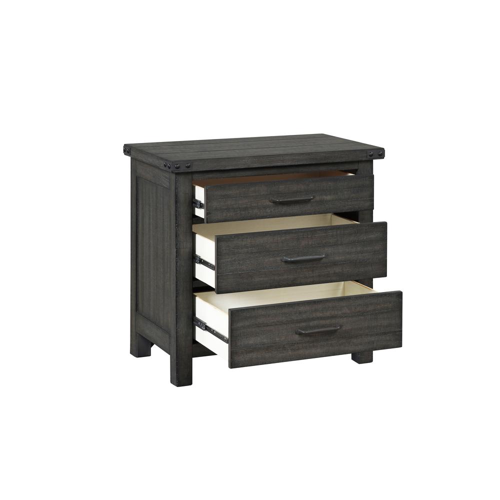 Galleon Nightstand-Gray. Picture 4