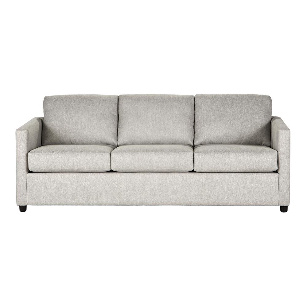 Elio Beige Polyester Fabric 3-seater Sofa Couch. Picture 1