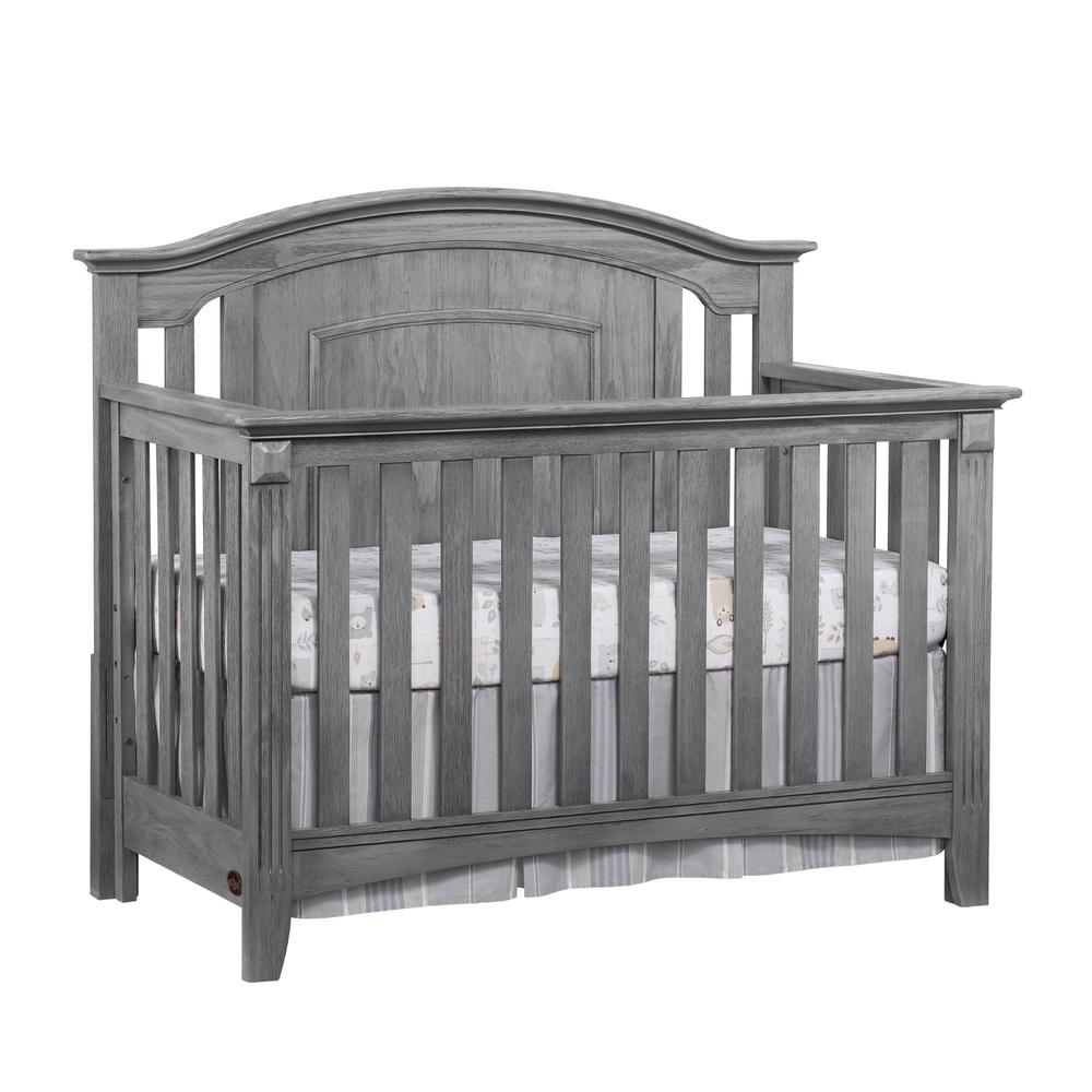 Oxford Baby Willowbrook 4 In 1 Convertible Crib Graphite Gray. Picture 2