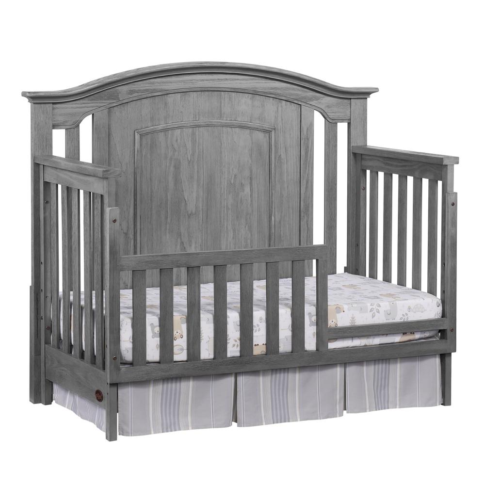 Oxford Baby Willowbrook 4 In 1 Convertible Crib Graphite Gray. Picture 5