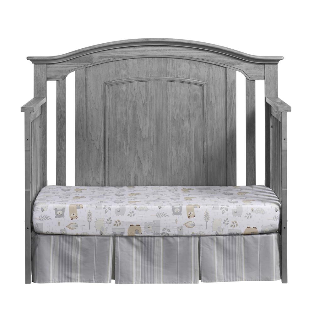 Oxford Baby Willowbrook 4 In 1 Convertible Crib Graphite Gray. Picture 6