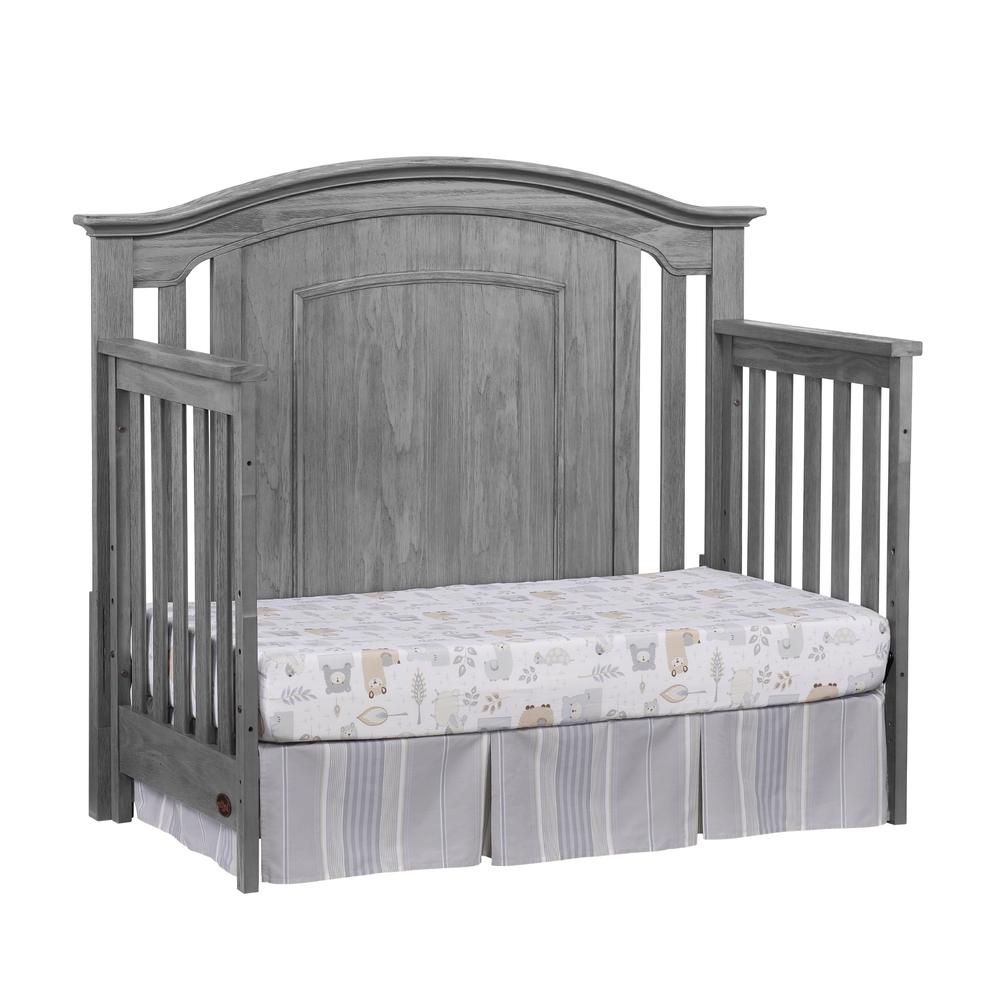 Oxford Baby Willowbrook 4 In 1 Convertible Crib Graphite Gray. Picture 7