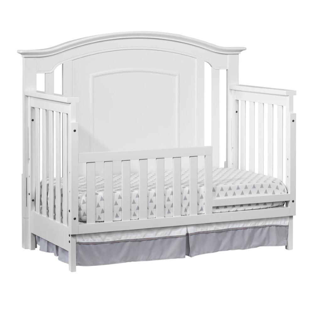 Oxford Baby Willowbrook 4 In 1 Convertible Crib White. Picture 4