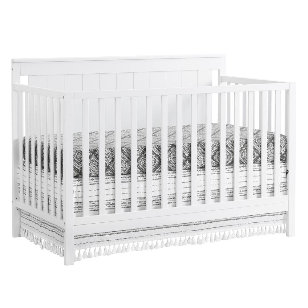 Oxford Baby Lazio 4 In 1 Convertible Crib Snow White. Picture 2