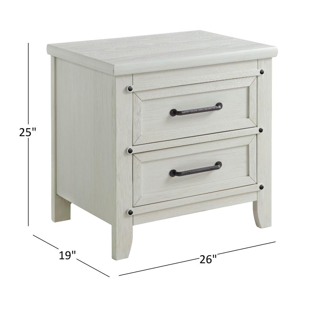 Soho Baby Ellison Nightstand Rustic White. Picture 4