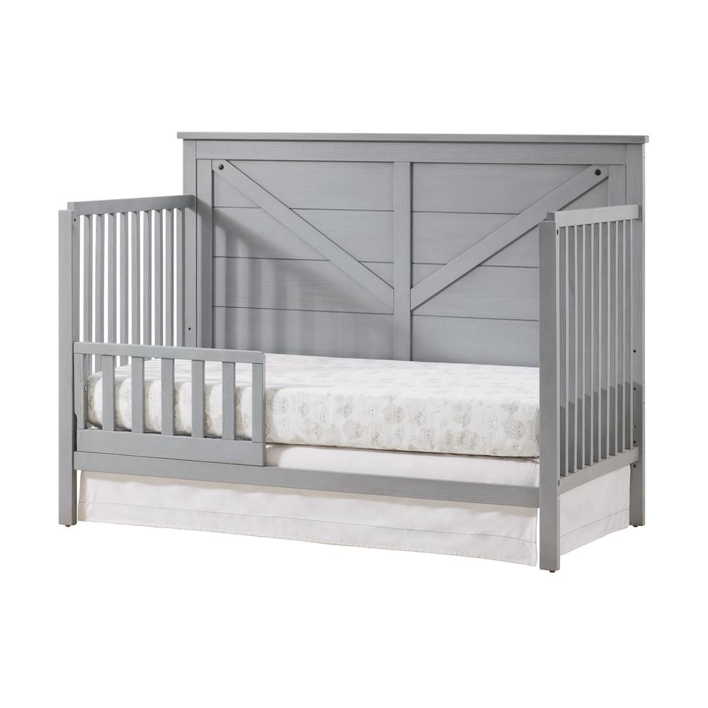 Oxford Baby Montauk 4 In 1 Crib Farmhouse Gray. Picture 2