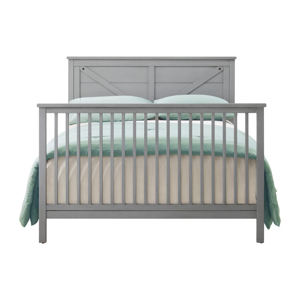 Oxford Baby Montauk 4 In 1 Crib Farmhouse Gray. Picture 9