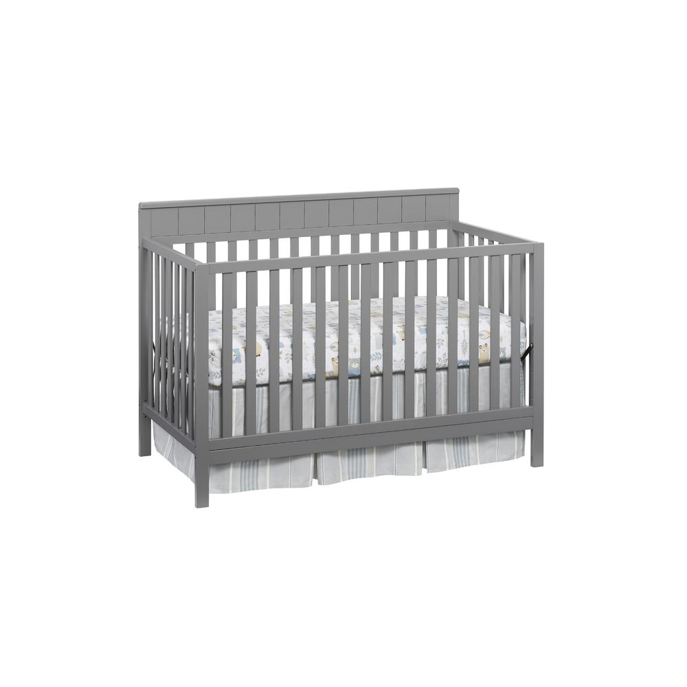 Oxford Baby Logan 4 In 1 Convertible Crib Dove Gray. Picture 2