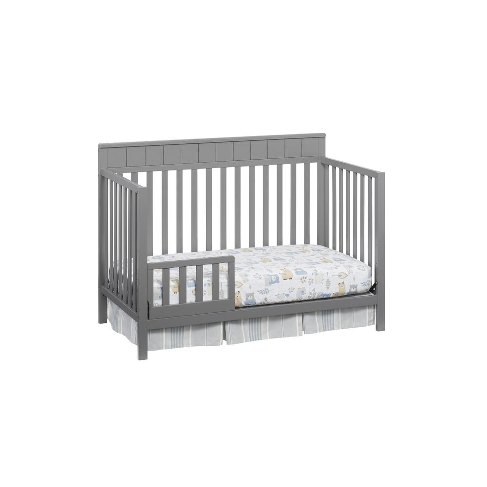 Oxford Baby Logan 4 In 1 Convertible Crib Dove Gray. Picture 4