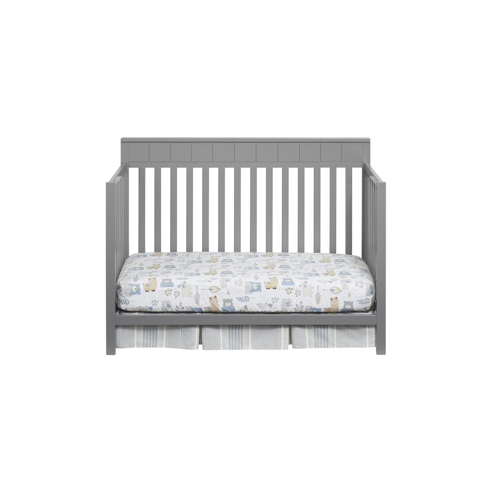 Oxford Baby Logan 4 In 1 Convertible Crib Dove Gray. Picture 5