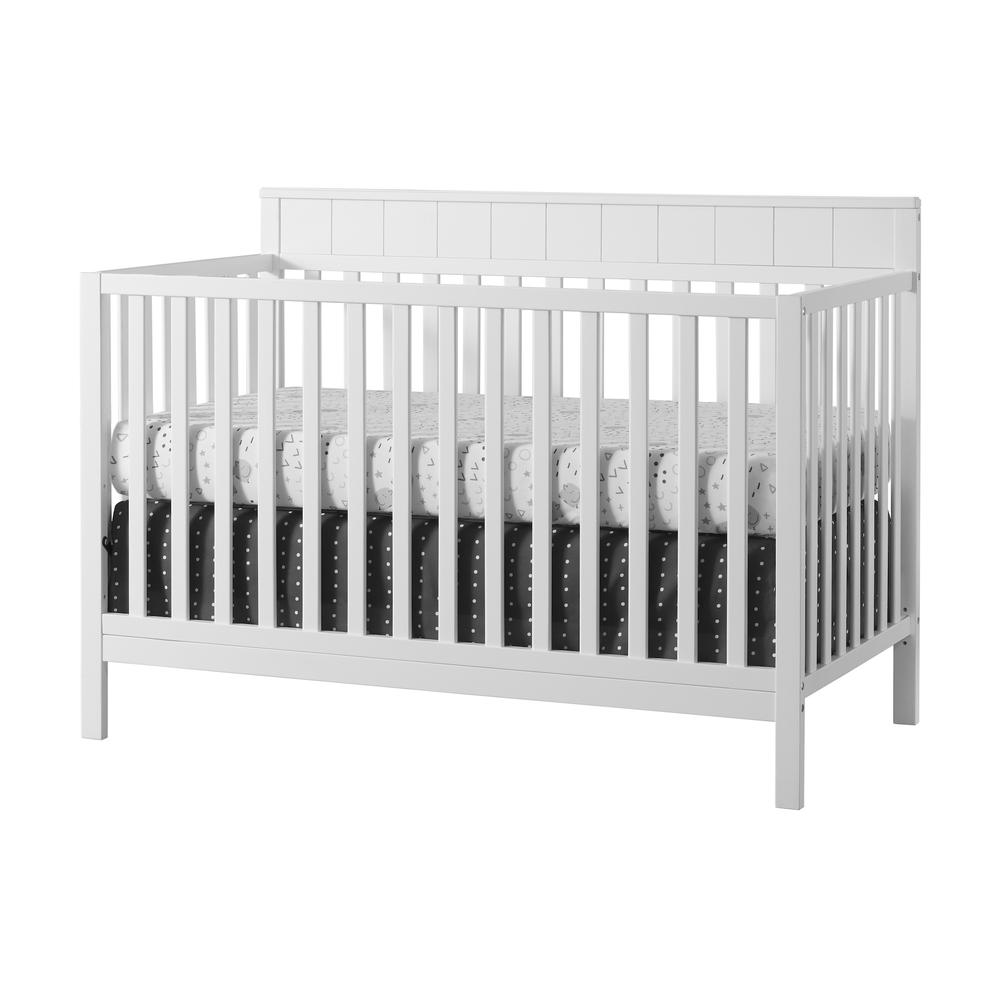 Oxford Baby Logan 4 In 1 Convertible Crib Snow White. Picture 2