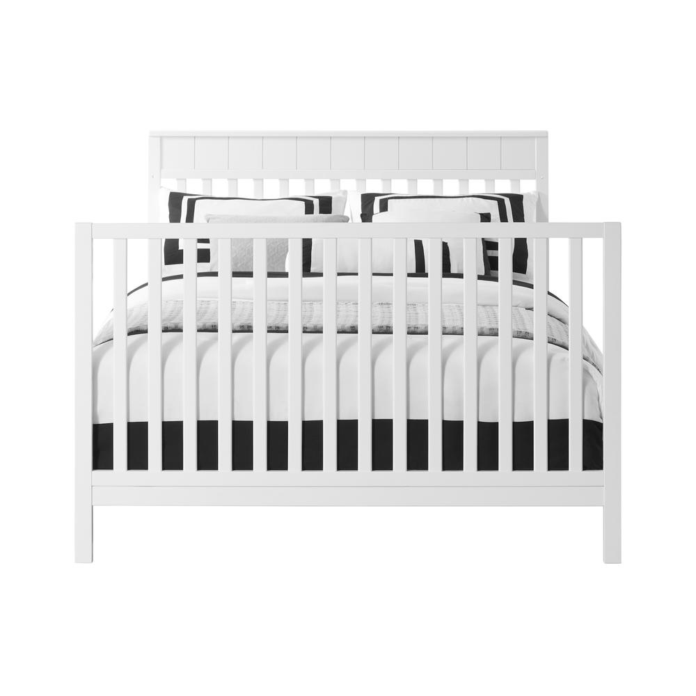 Oxford Baby Logan 4 In 1 Convertible Crib Snow White. Picture 7