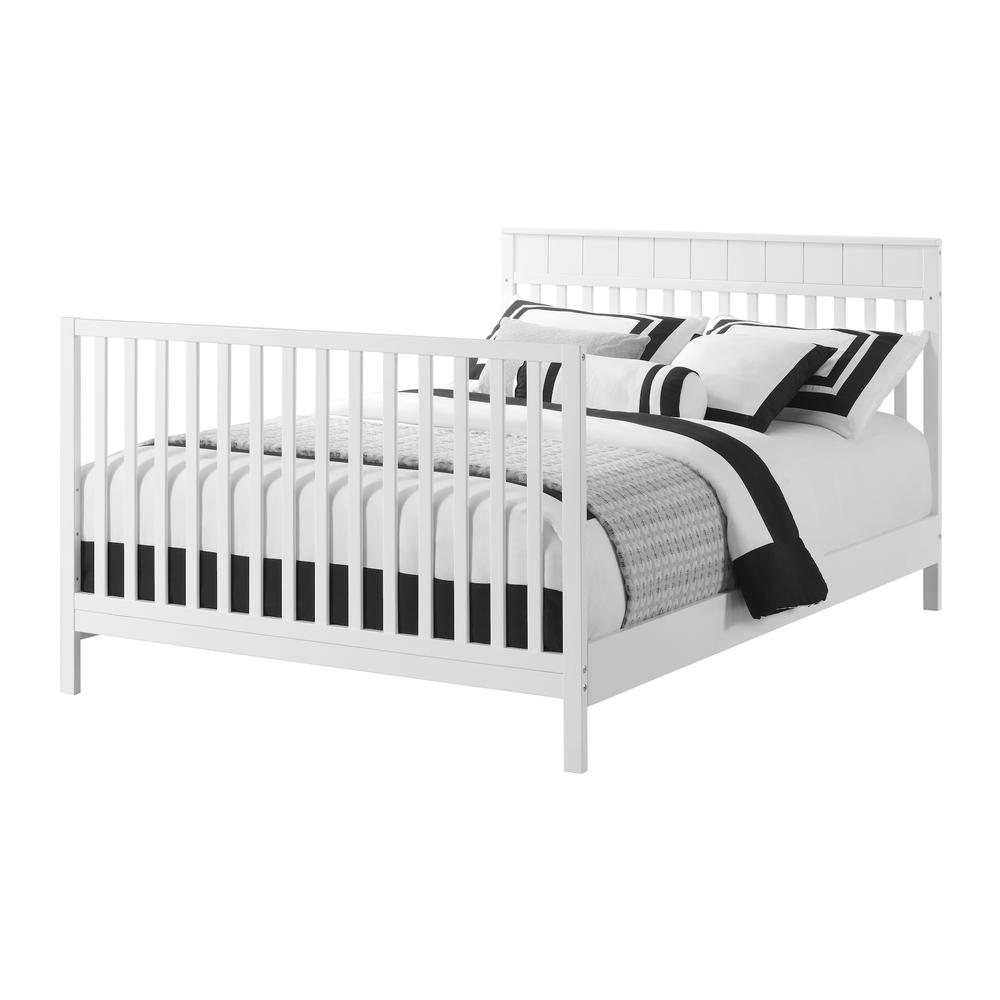 Oxford Baby Logan 4 In 1 Convertible Crib Snow White. Picture 8
