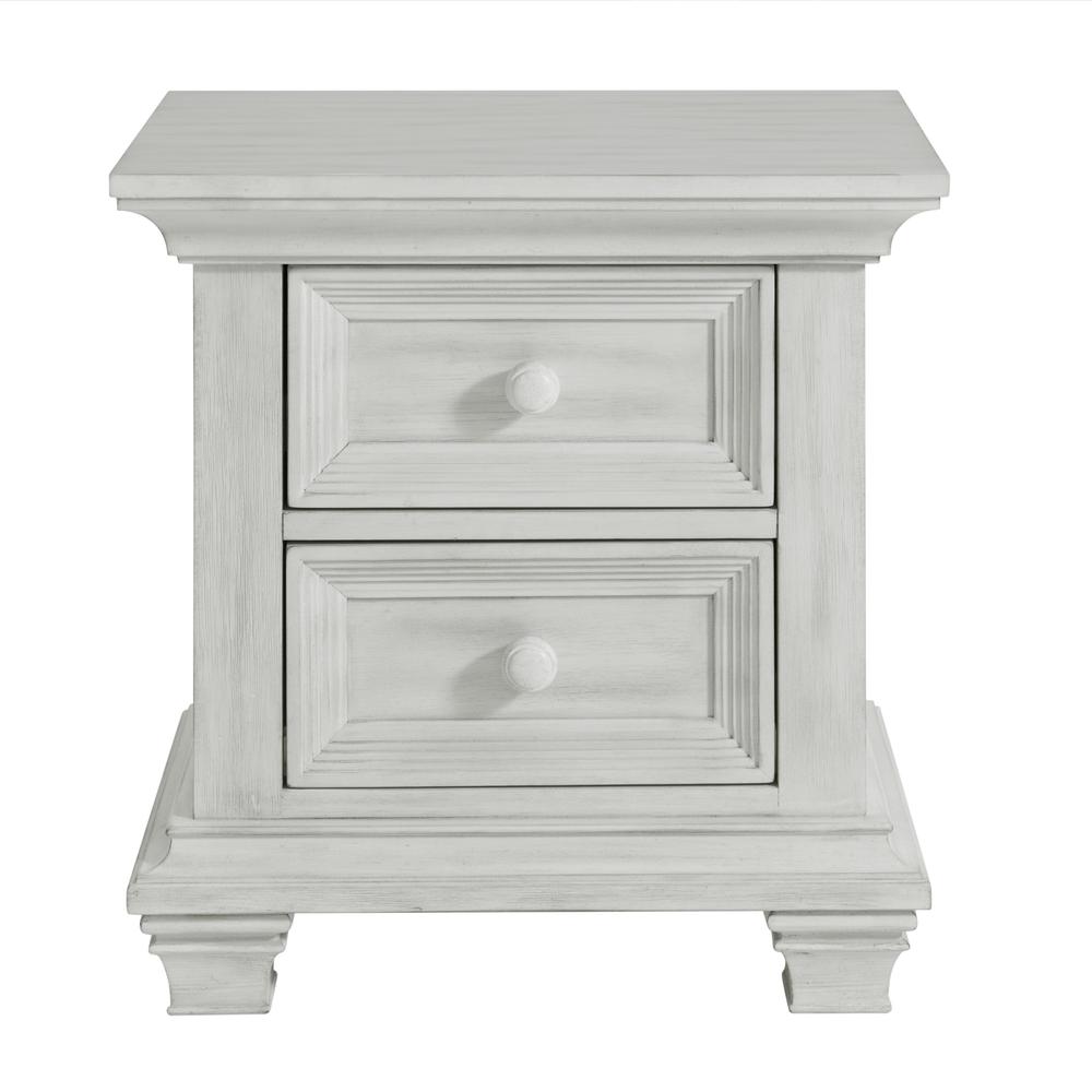 Oxford Baby Weston 2 Dr. Nightstand Vintage White. Picture 1
