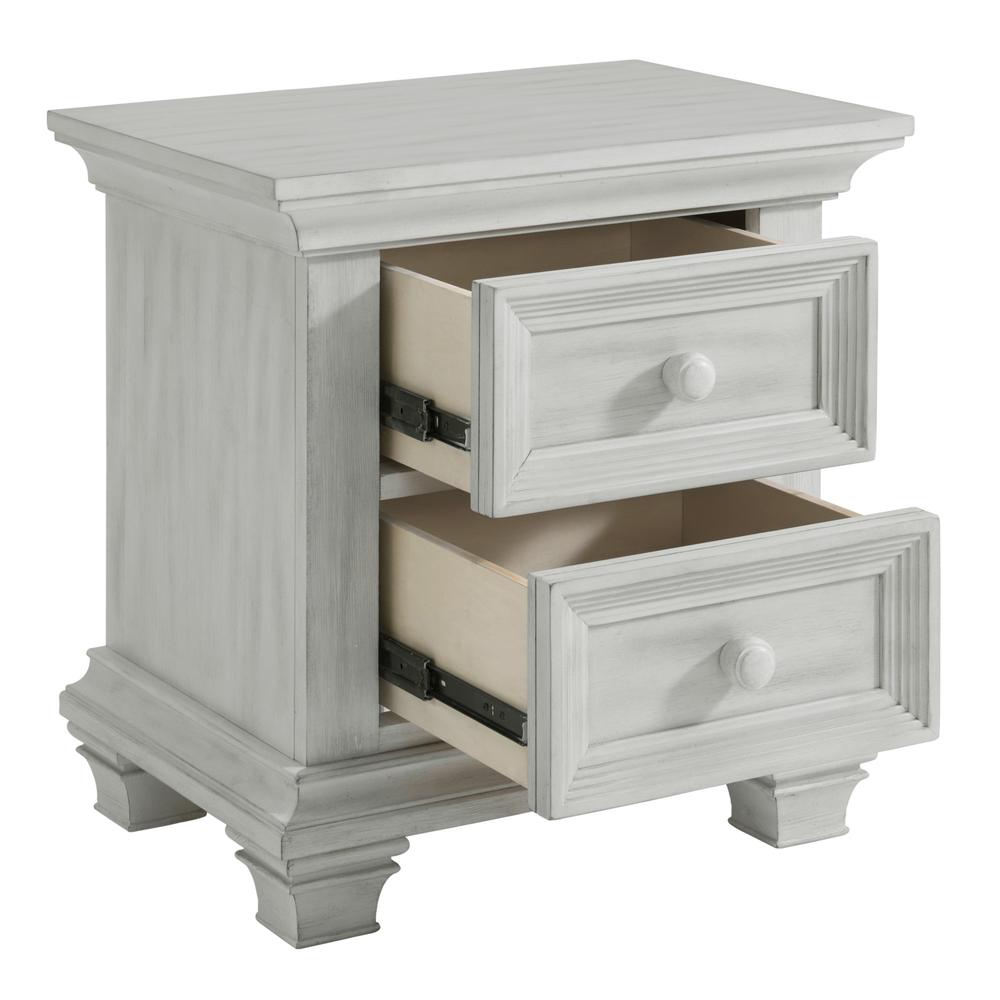 Oxford Baby Weston 2 Dr. Nightstand Vintage White. Picture 3