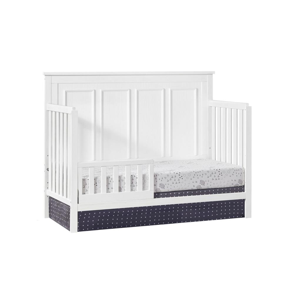 Oxford Baby Bennett 4 In 1 Convertible Crib Rustic White. Picture 3