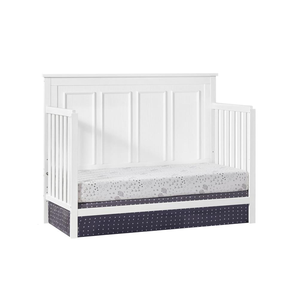 Oxford Baby Bennett 4 In 1 Convertible Crib Rustic White. Picture 5